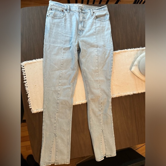 Abercrombie & Fitch Skinny High Rise Split Hem Jeans - Picture 8 of 8